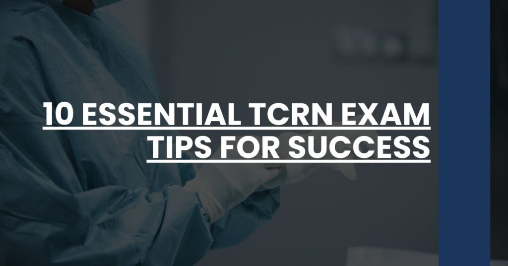 10 Essential TCRN Exam Tips for Success Feature Image